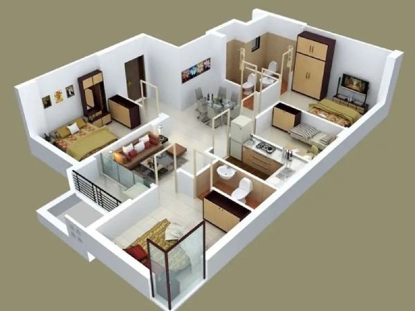 Desain Rumah Minimalis 3 Kamar