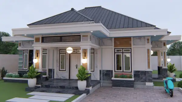 model atap rumah bagian depan