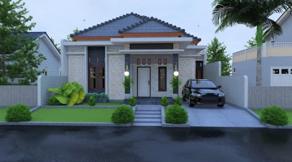 Desain Rumah 10x15 1 Lantai 3 Kamar