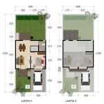 Denah Rumah Tumbuh Horizontal