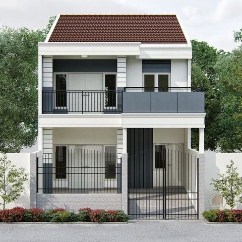 Desain Teras Rumah Lantai 2 Terbaru