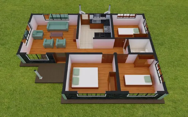 Desain Rumah Ukuran 7x9