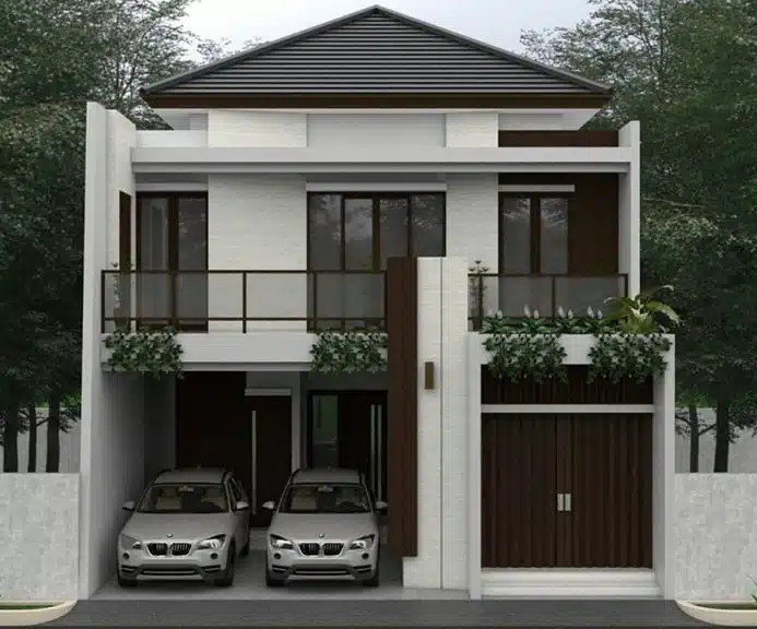 Rumah 2 Lantai Bawah Garasi