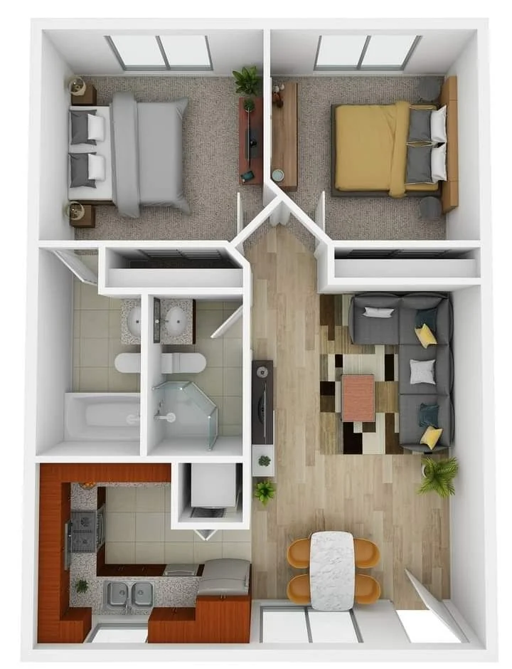 Inspirasi Denah Desain Rumah Minimalis 5x10