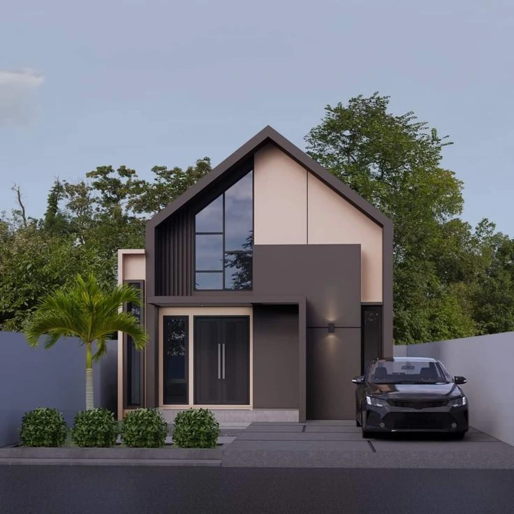 Inspirasi Fasad Rumah Scandinavian 1 Lantai