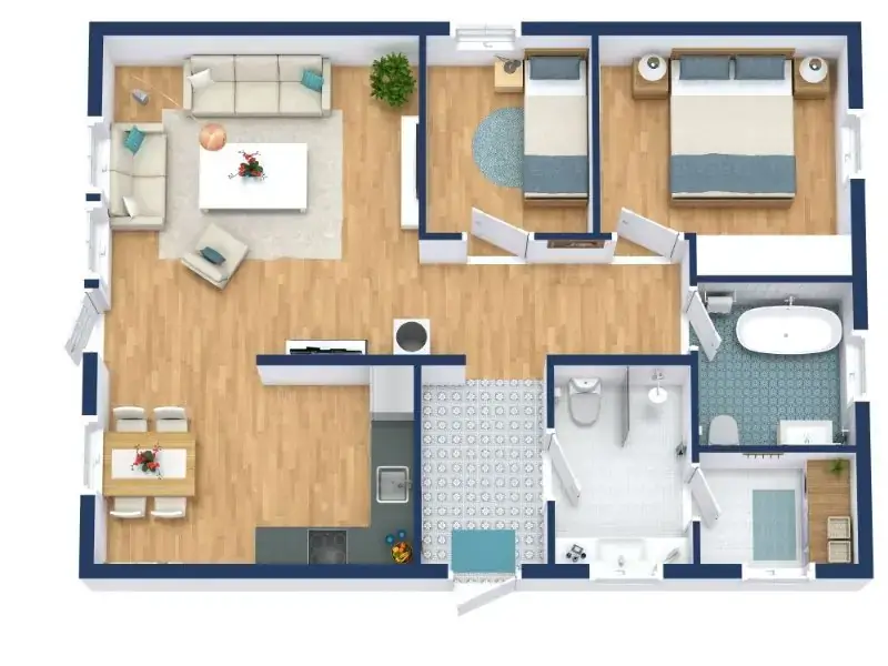 Tips Menentukan Denah Rumah 6x7 2 Kamar