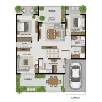 Denah Rumah 8×12 Minimalis yang Inspiratif
