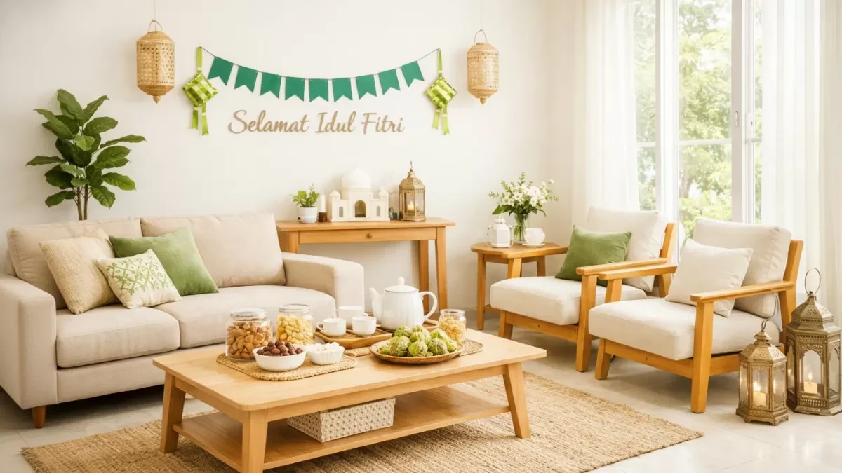Biar Lebaran Makin Berkesan! Ide Dekorasi Ruang Tamu Lebaran yang Elegan dan Hangat