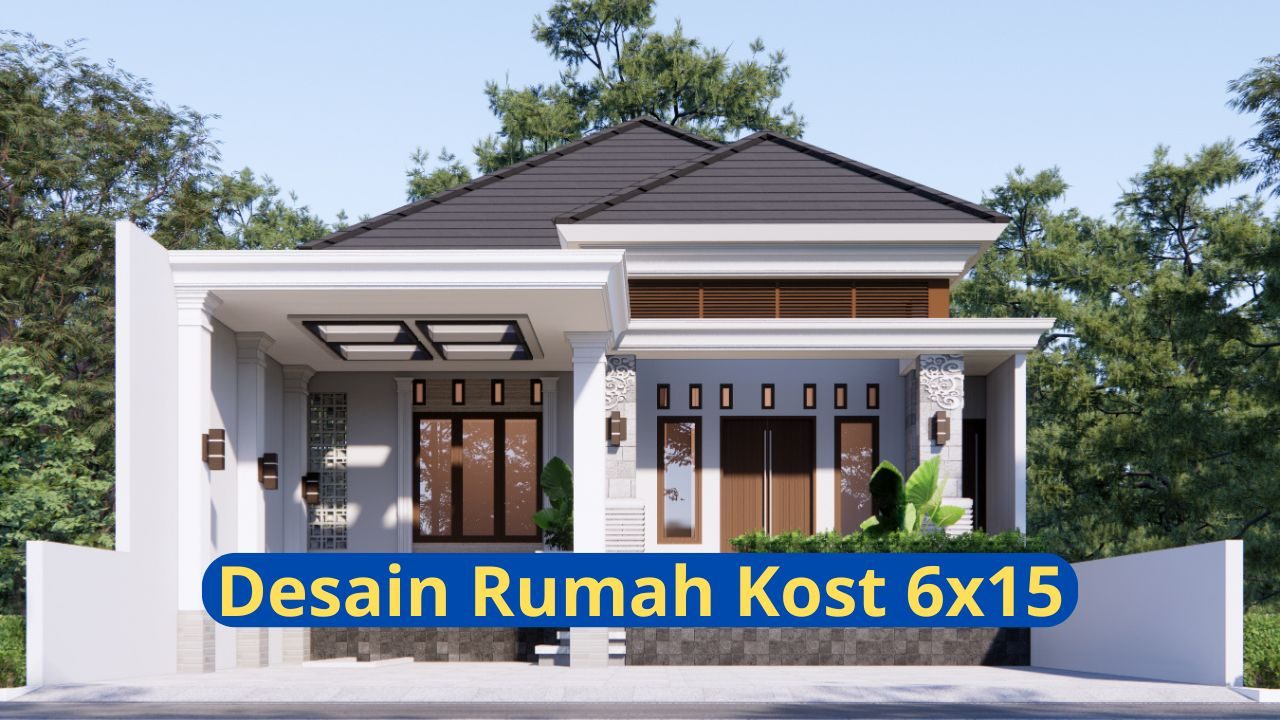Desain Rumah Kost 6x15
